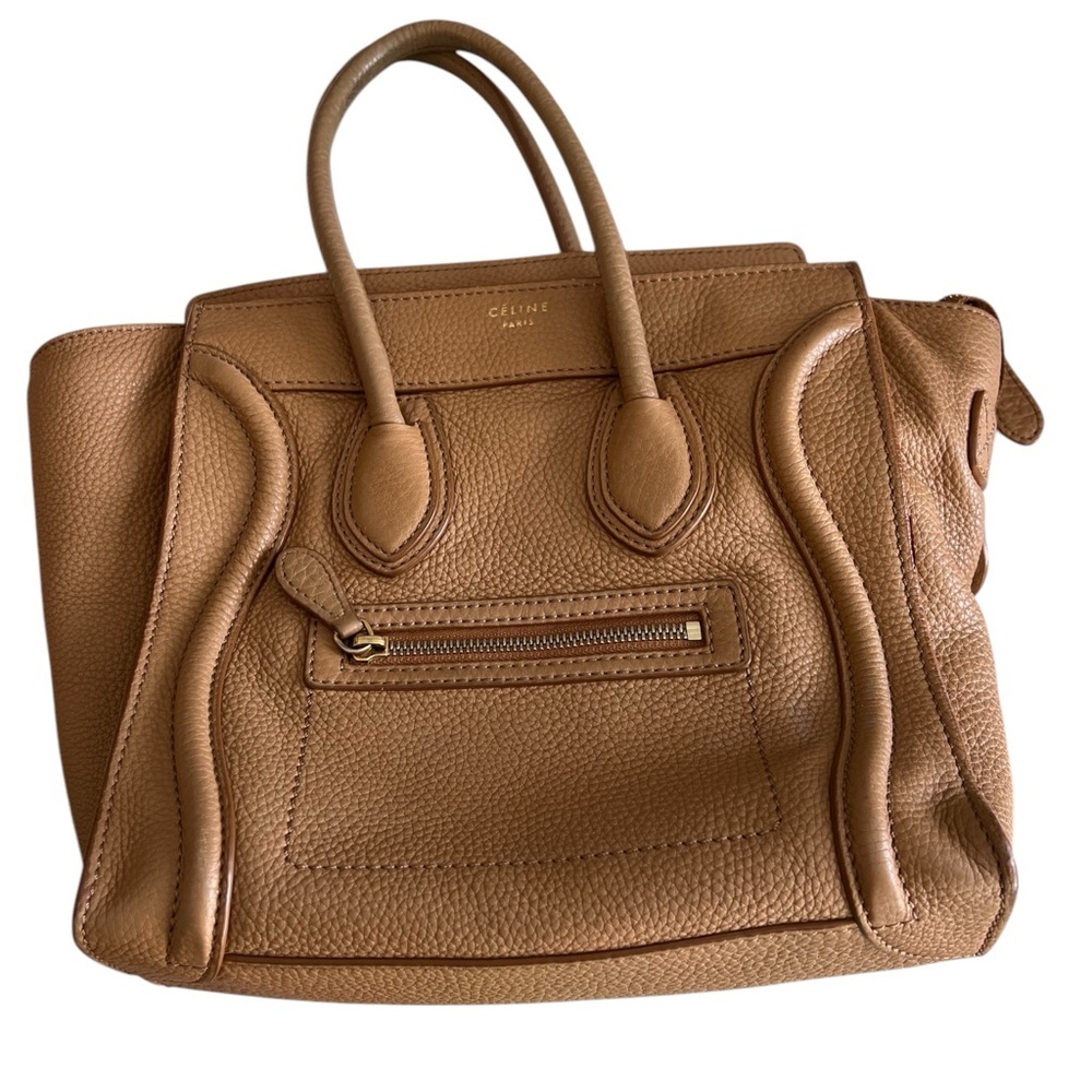 CELINE Micro Luggage Tote Pebble